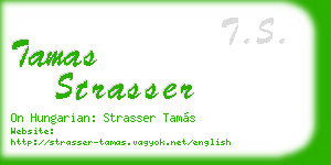 tamas strasser business card